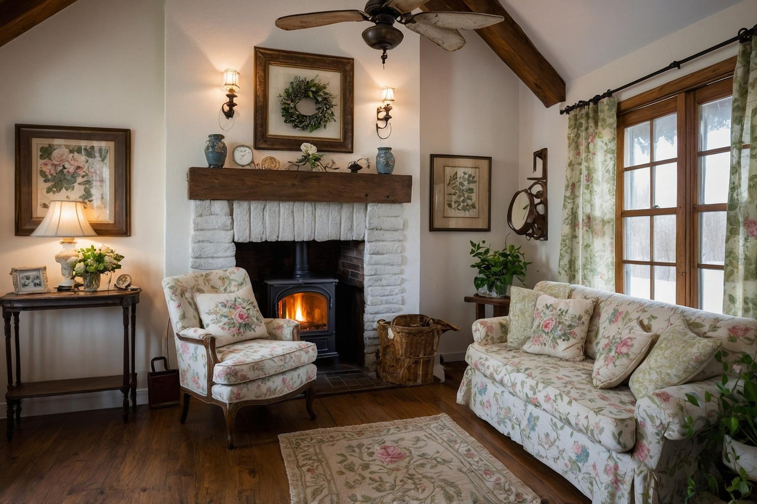 Small English Cottage Living Room