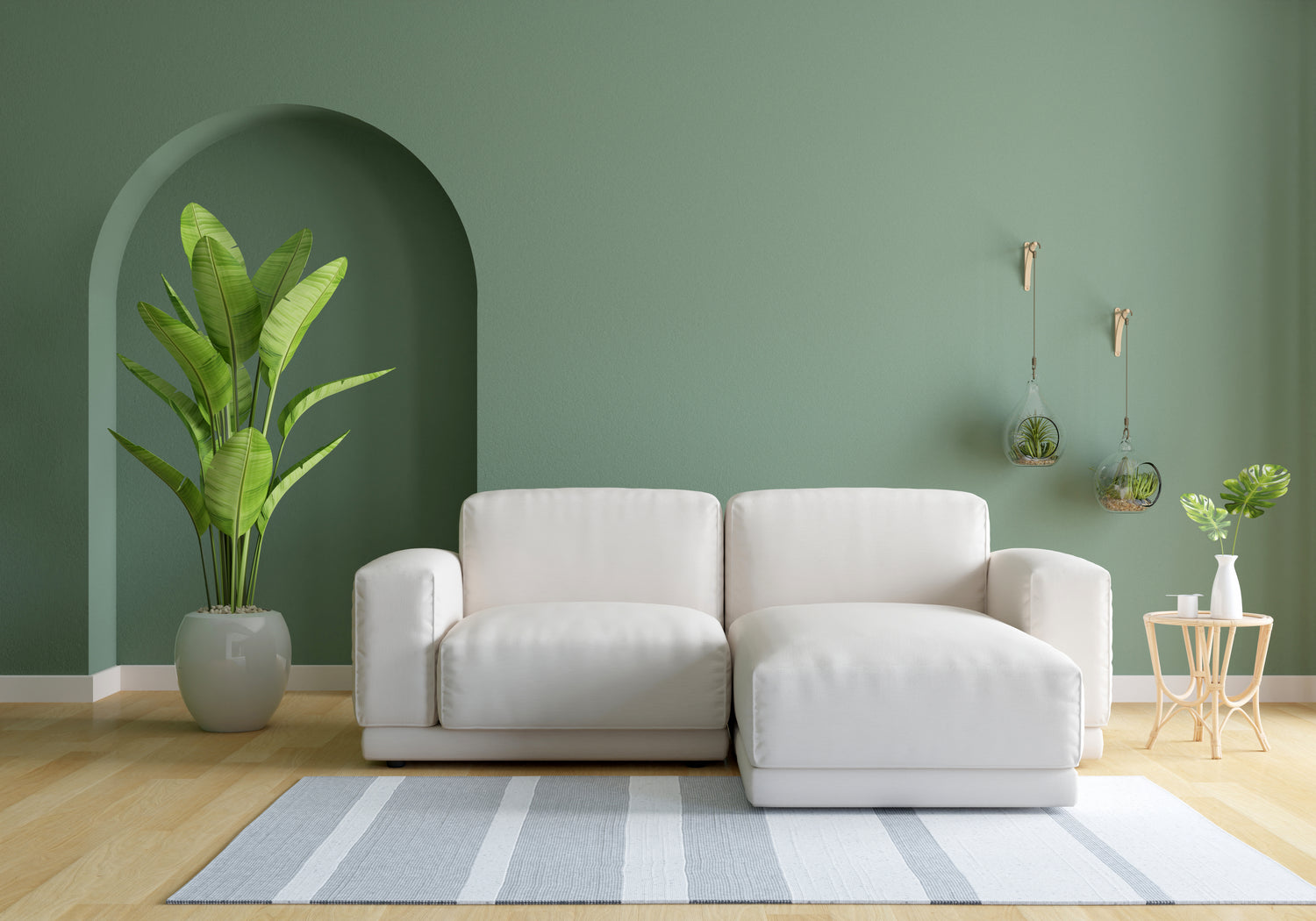 Sage Green Living Rooms
