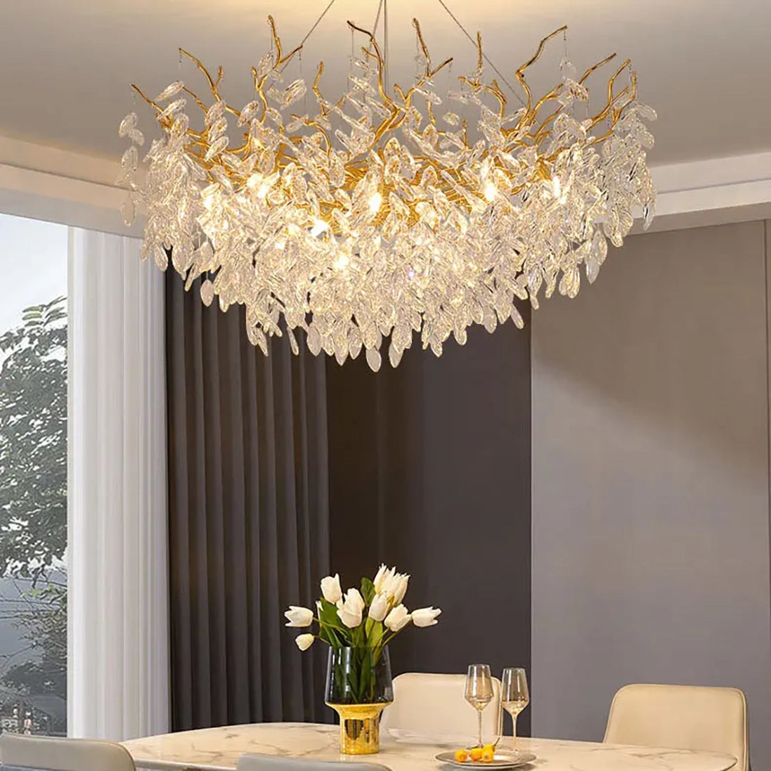 Willow Crystal Chandelier