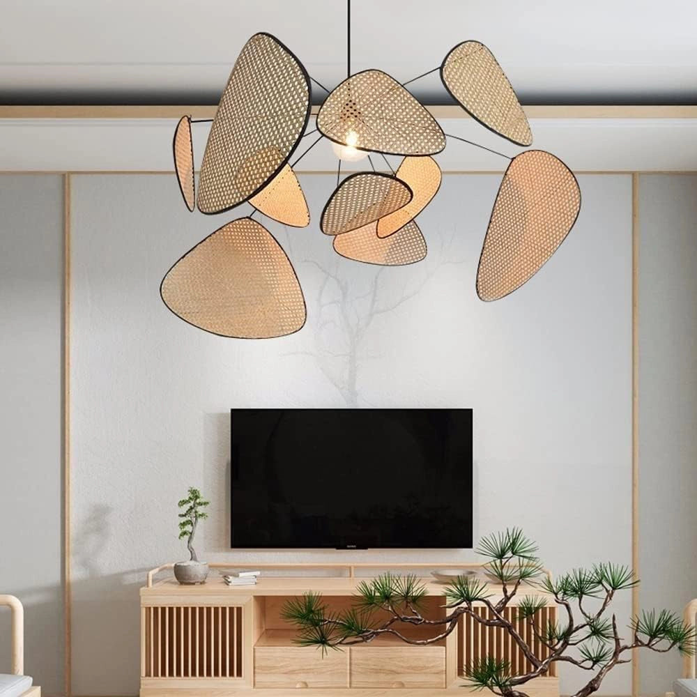 Woven Leaf Chandelier