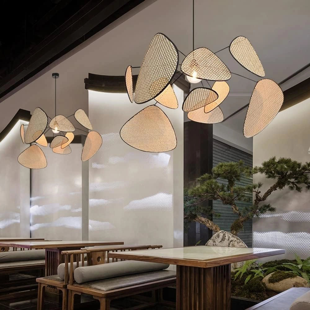 Woven Leaf Chandelier